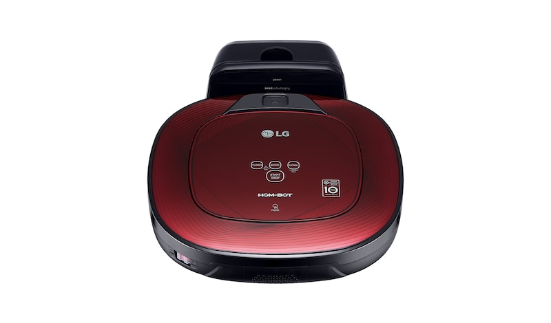 LG Ny robotdammsugare i ruby red färg med Smart Inverter Motor™ och ännu noggrannare rengöring i hörnen, VR8601RR